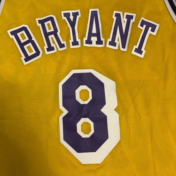 Vintage champion NBA Los Angeles Lakers Kobe Bryant #8  jersey XL 48 - USED - Picture 5 of 5